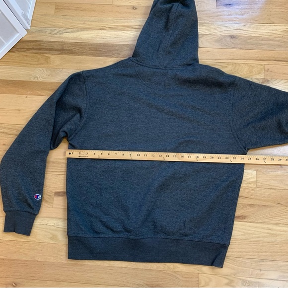 Champion Hooded Sweatshirt Dark Gray Size Large - Picture 11 of 13